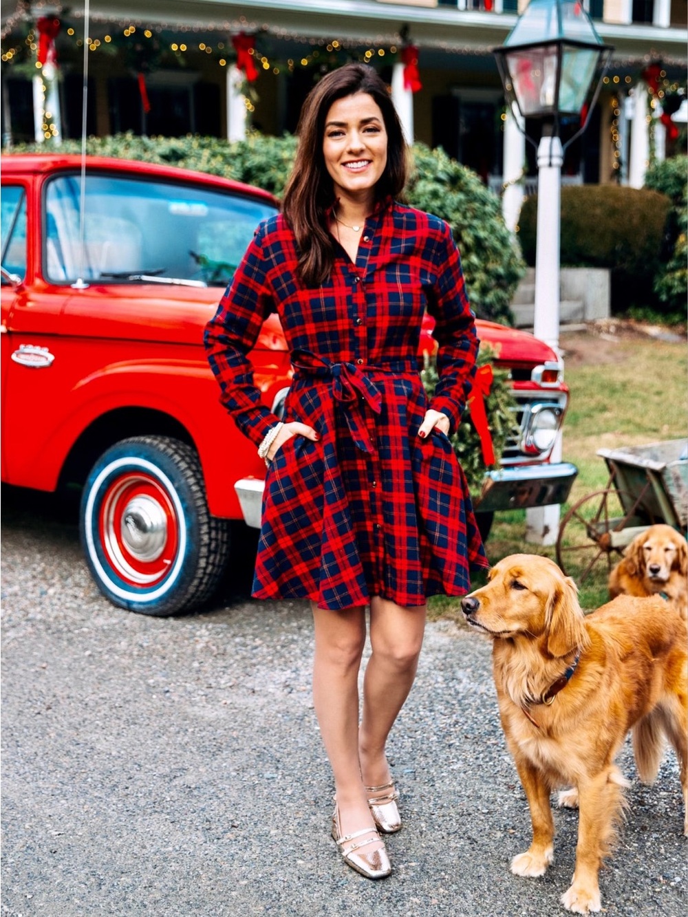 Kiel James Patrick Cozy Cabin Flannels Dress Size XL Plaid Hygge Comfort